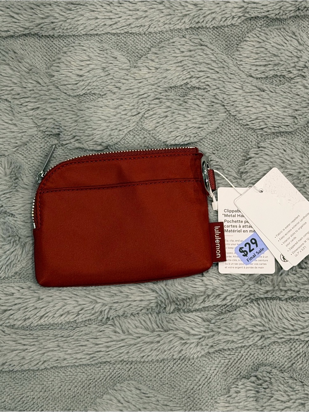 Lululemon Clippable Card Pouch with Metal Hardware | OS | NWT - Picture 3 of 3